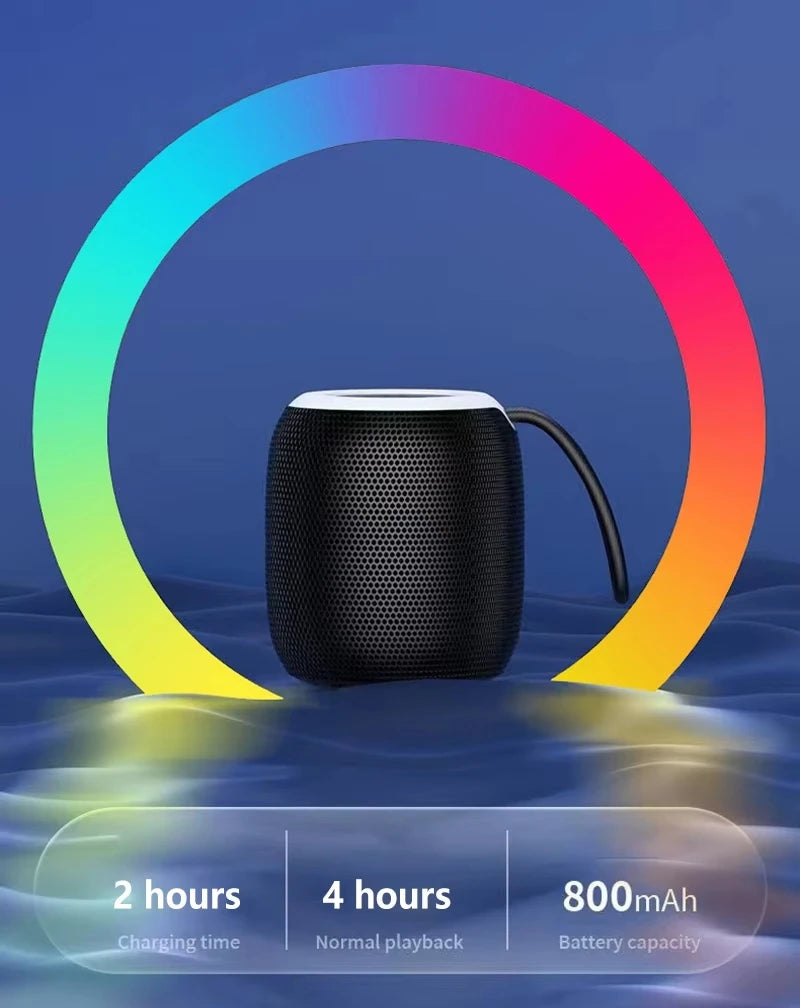 Lenovo Mini Bluetooth Speaker With Lanyard Portable Outdoor Home Mini Speaker With Deep Bass Travel Essentials For Friend Gift