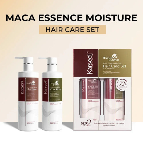 Karseell Moisture Shampoo and Conditioner Set, side view of 500ml Argan Oil hair care for dry, damaged hair.