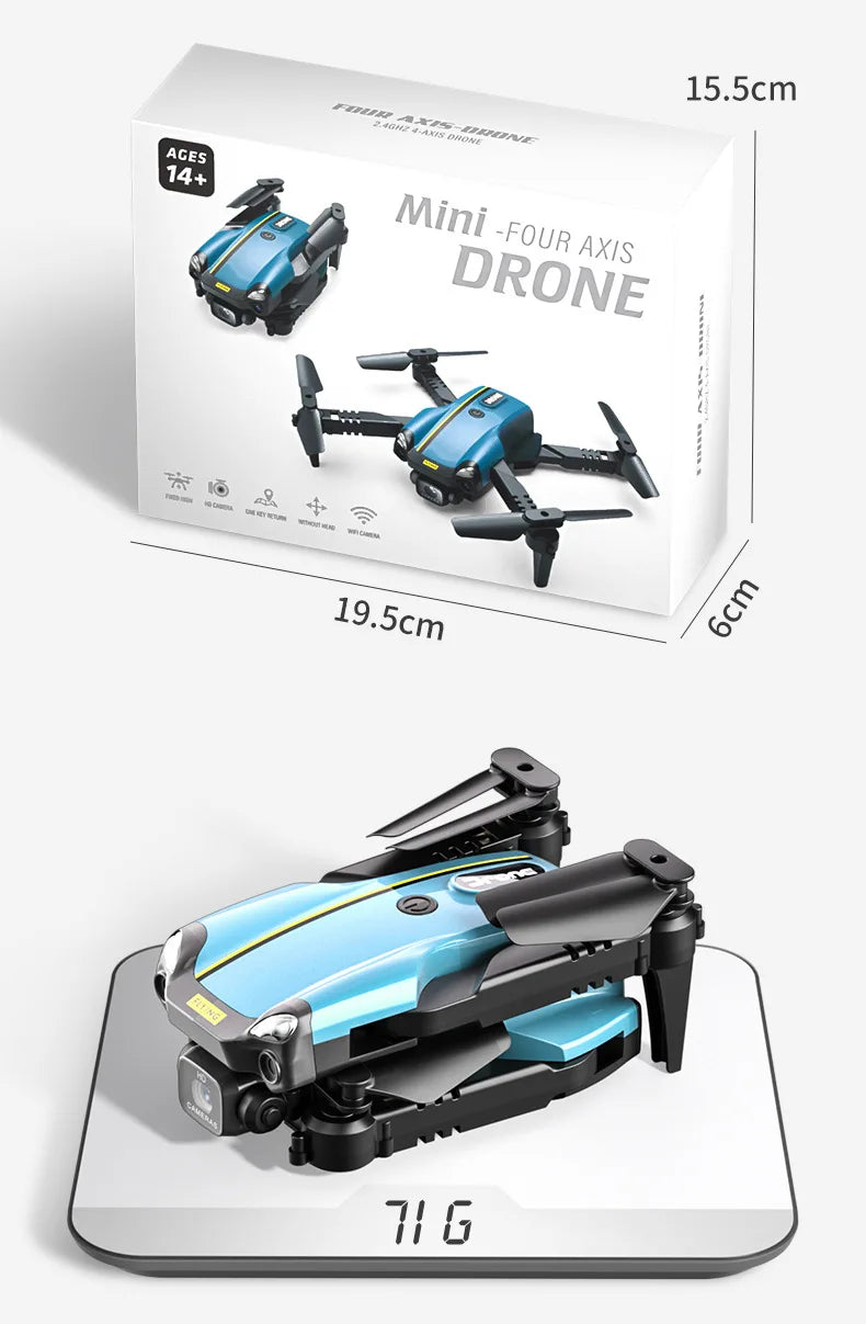 Mini Camera Drone with HD Optics - Foldable Beginner Quadcopter Tidesmit