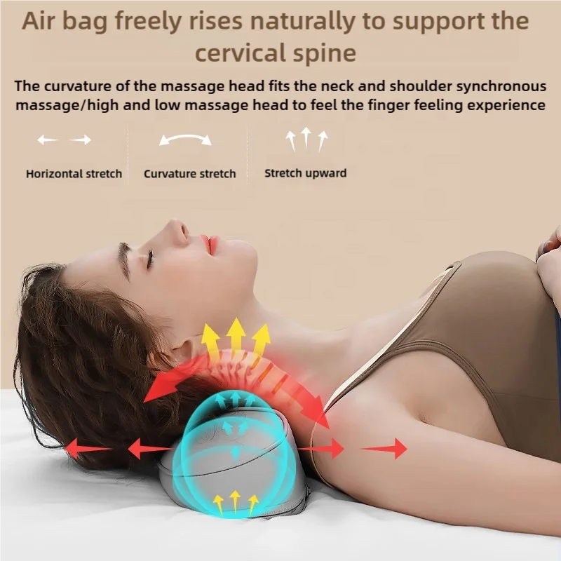 Electric Massager with Heat | Deep Tissue Neck and Back Cushion Massage Cushion Tidesmit