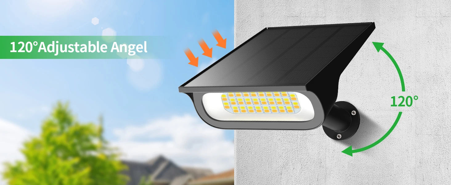 Intelamp Solar Spotlights 4000Mah 3 Color Modes Outdoor Solar Light Garden Lights for Landscape Pathway Yard Patio Garage Driveway Tree