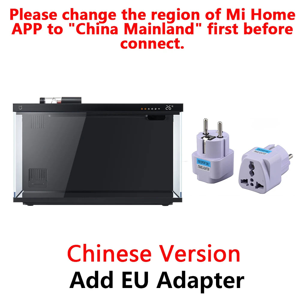 NEW MIJIA Smart Fish Tank Work With Mijia APP Mobile Controlled Remote Feeding Smart Lighting System Light Aquarium 20L-CN