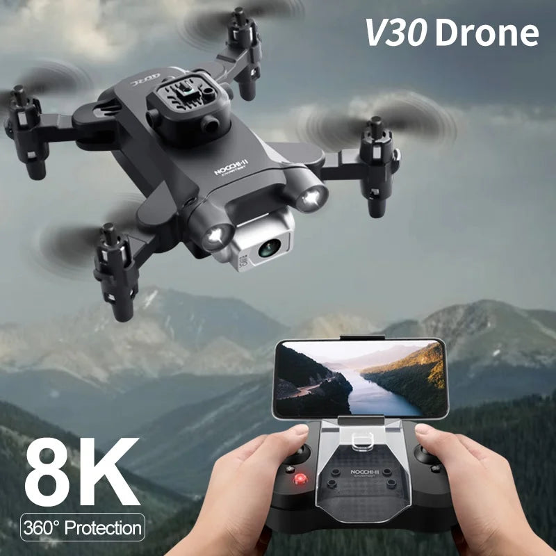 4K Camera Drone Foldable Quadcopter with Dual HD Lenses Tidesmit
