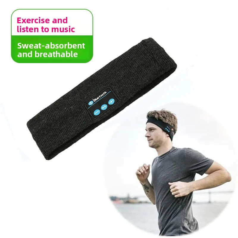 Wireless Sports Headband - Sweat-Absorbent Audio Headset for Training Tidesmit