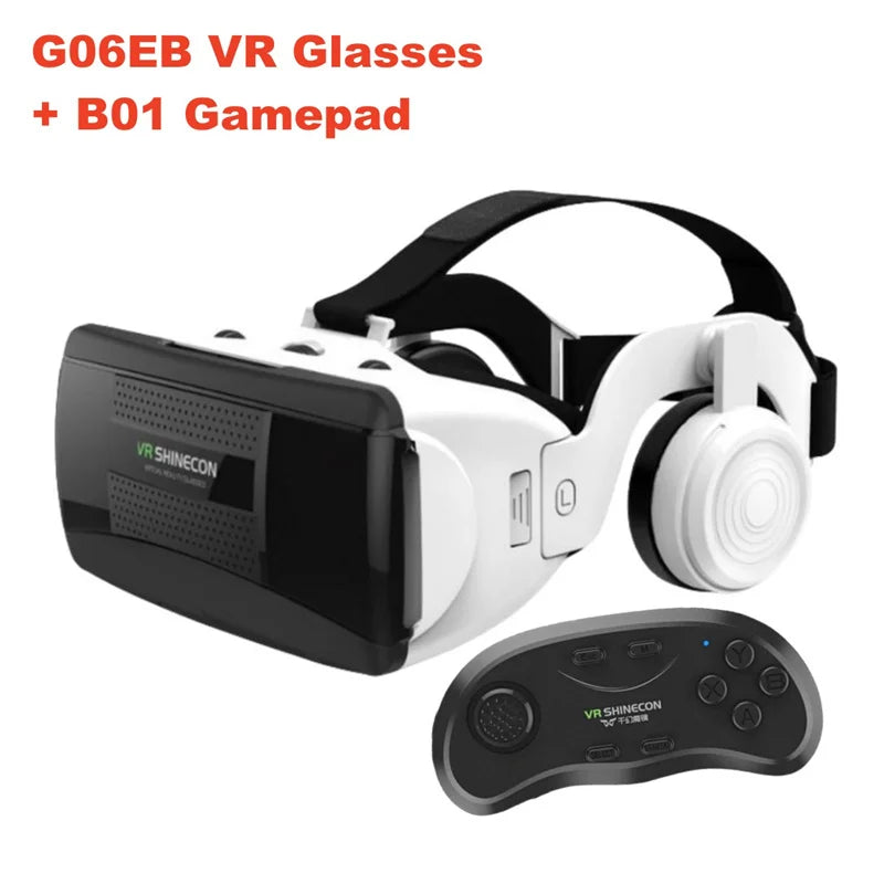 VR Headset for Smartphones - G06EB Immersive 3D Smart Glasses G06EB-B01 Gamepad China Mainland Tidesmit