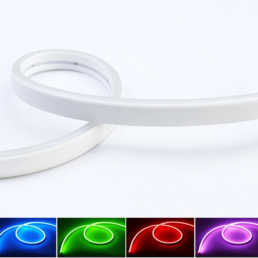 Homekit WiFi RGB Neon LED Strip Light 1m 2m 3m 5m Waterproof Dimmable Flexible Lamp Mini Controller 12V Power Siri Voice Control