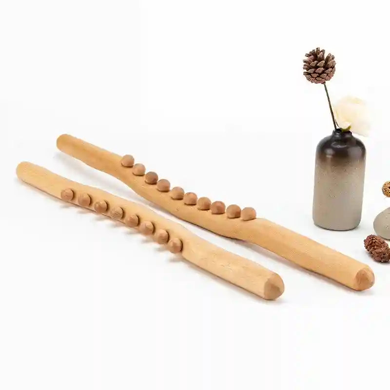Back Massage Stick - Natural Wood Deep Tissue Muscle Release Tool Back Massage Instrument Tidesmit