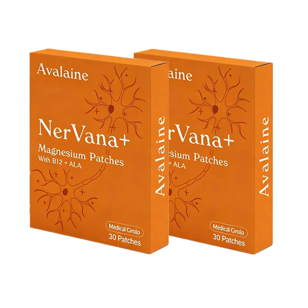 30pcs Avalaine NerVana+ Magnesium Patches with B12 & ALA – Natural Relaxation & Muscle Repair for Sensitive Skin