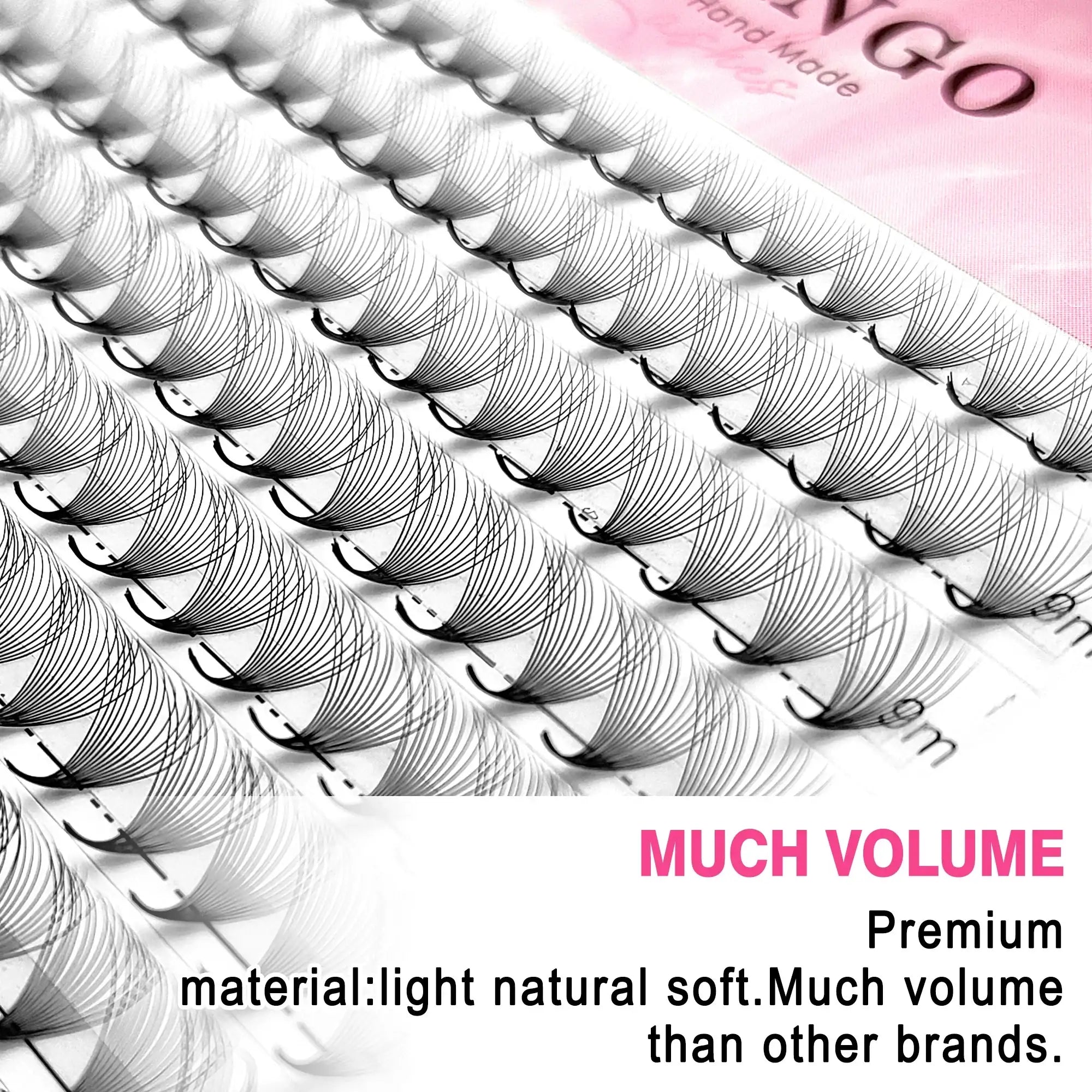 CoMango Wispy Pointy Base Premade Russian Volume Fans 3D 6D 10D 12D 14D 16D Lashes Extension 300 Fans False Mink Eyelashes False Eyelashes Tidesmit