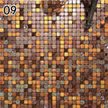 30X30Cm Self Adhesive Mosaic Wall Decal Waterproof Kitchen Bathroom Wallpaper Wall Stickers Small Lattice Crystal Sticker Tile