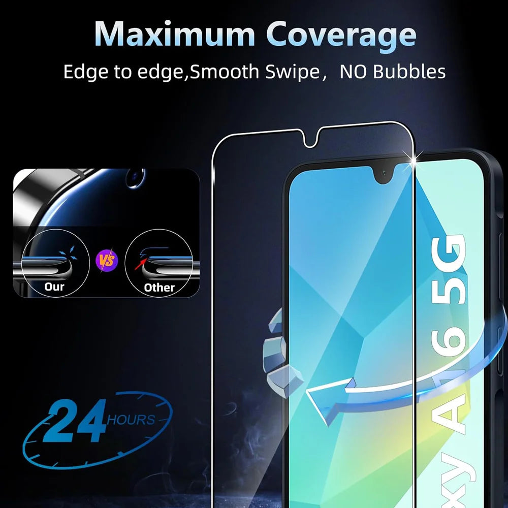 1~3PCS Tempered Glass For Samsung Galaxy A56 A55 A54 A53 A16 A26 A36 Screen Protector For Samsung A15 A25 A35 HD Front Film S23 S24 FE Phone Glass S21 S22 S23 S24 S25 Ultra Glass AE Tidesmit