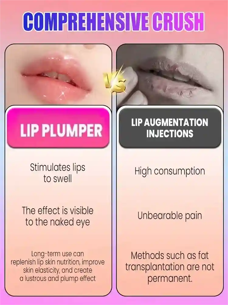 Lip Plumper Serum - Natural Volume Boost & Hydrating Lip Treatment Lip Care Tidesmit