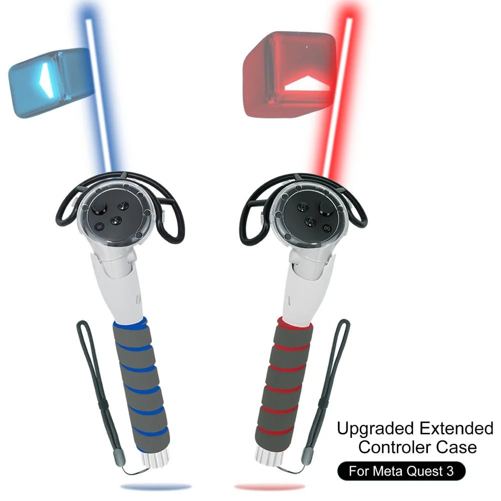 Meta Quest 3 VR Controller Grips - 3-in-1 Ergonomic Extended Handle Set Tidesmit