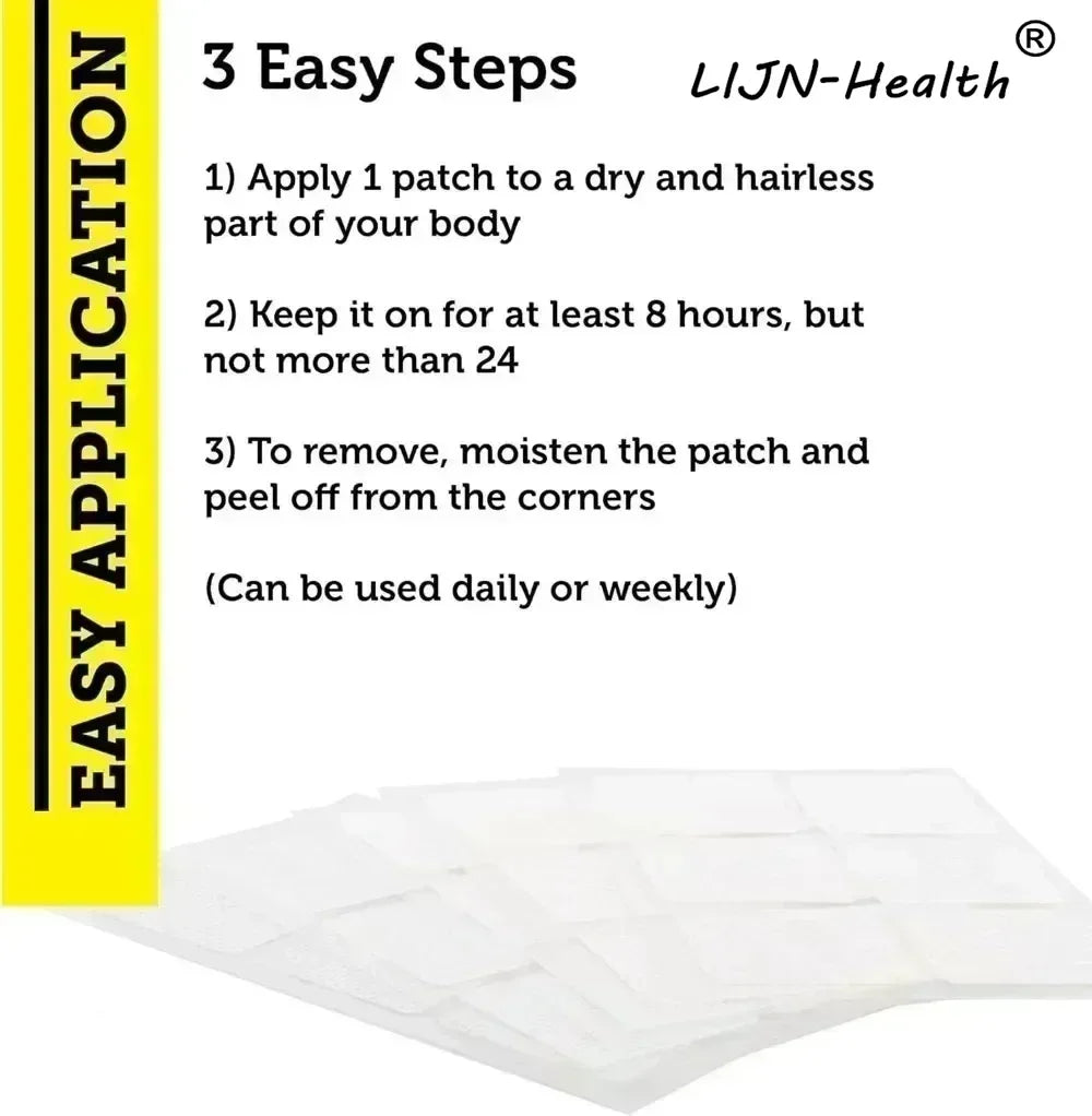30 Patches Vitamin B Complex Transdermal Patches for Women & Men B Complex with Vitamin C Choline - Energy, Brain & Mood