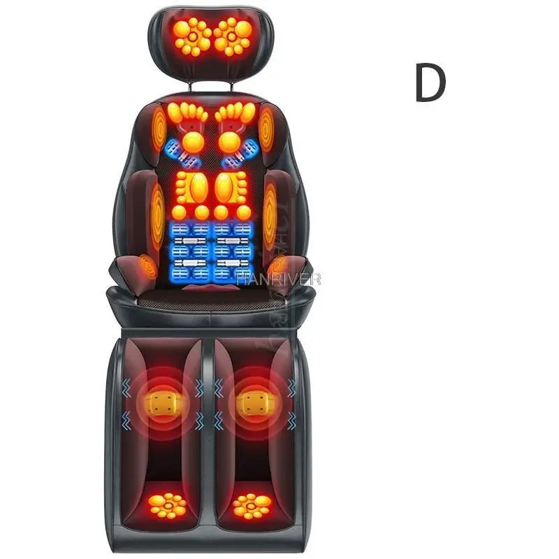 Full Body Electric Massage Chair - Deep Tissue Physiotherapy Brown Massage Chairs Brown Tidesmit