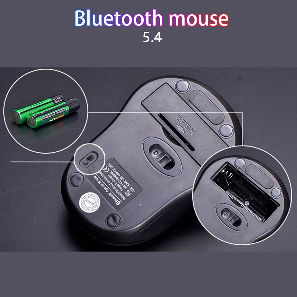 10M Wireless Bluetooth 5.4 Mouse for win7/win8 xp macbook iapd Android Tablets Computer notbook laptop accessories 0-0-12