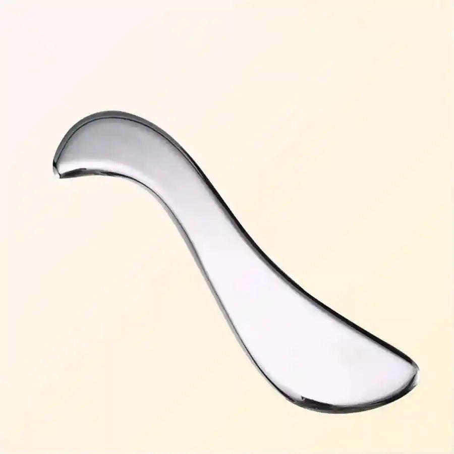 Stainless Steel Gua Sha Tool for Muscle Recovery - Silver Tidesmit Relaxation Treatment Tidesmit