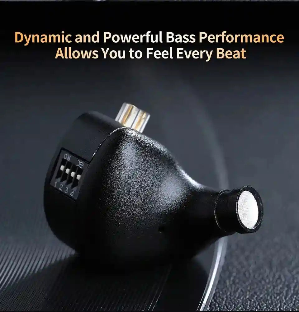 In-Ear Monitor Headphones 1DD+5BA Hybrid HiFi Bass | Tidesmit Tidesmit