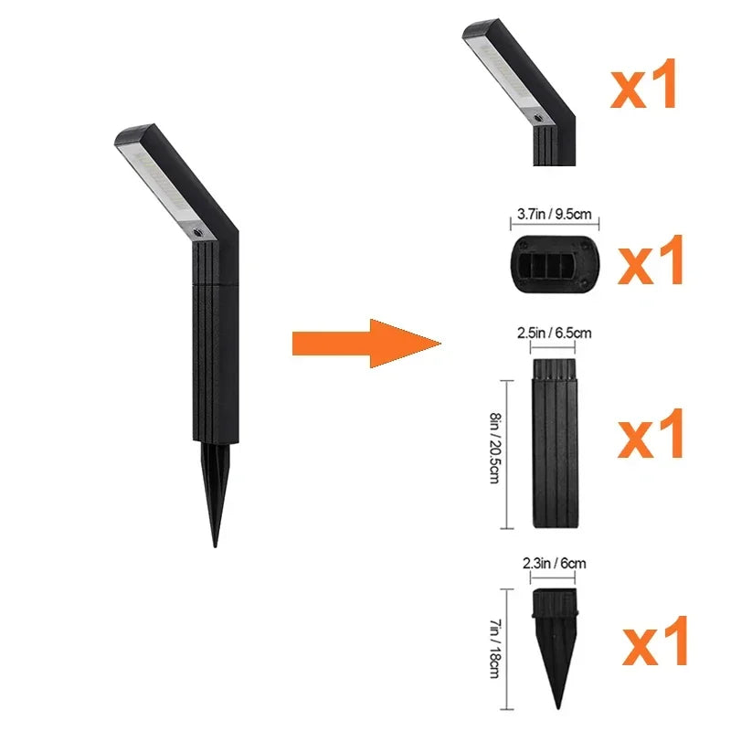 Solar Outdoor Lights Solar Garden Light LED Landscape Lighting IP65 Waterproof Pathway  Lawn Lamp Decor for Walkway Patio Yard