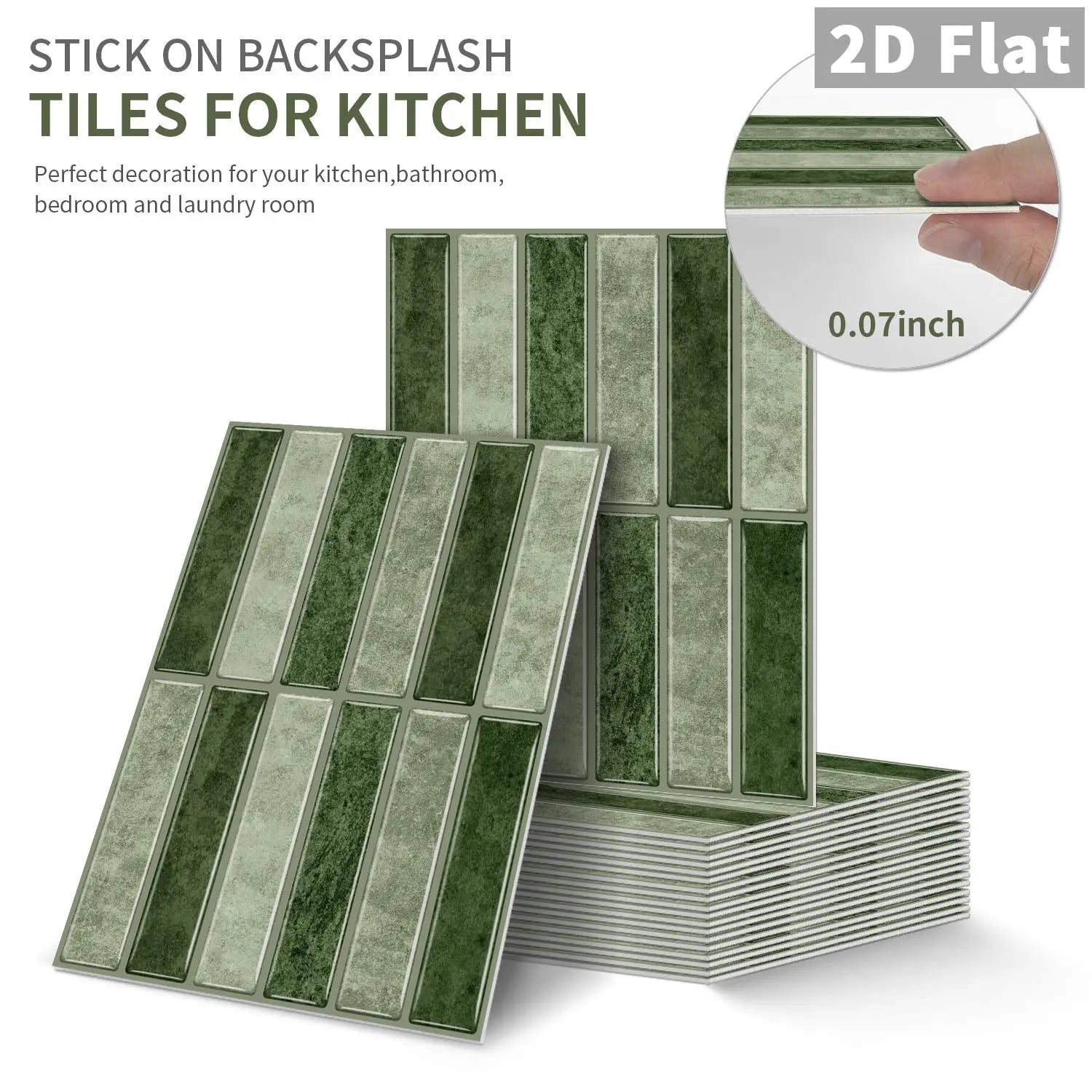Peel-and-stick self-adhesive tile stickers Self-adhesive tile decals Kitchen and bathroom backsplash decoration Bedroom decor