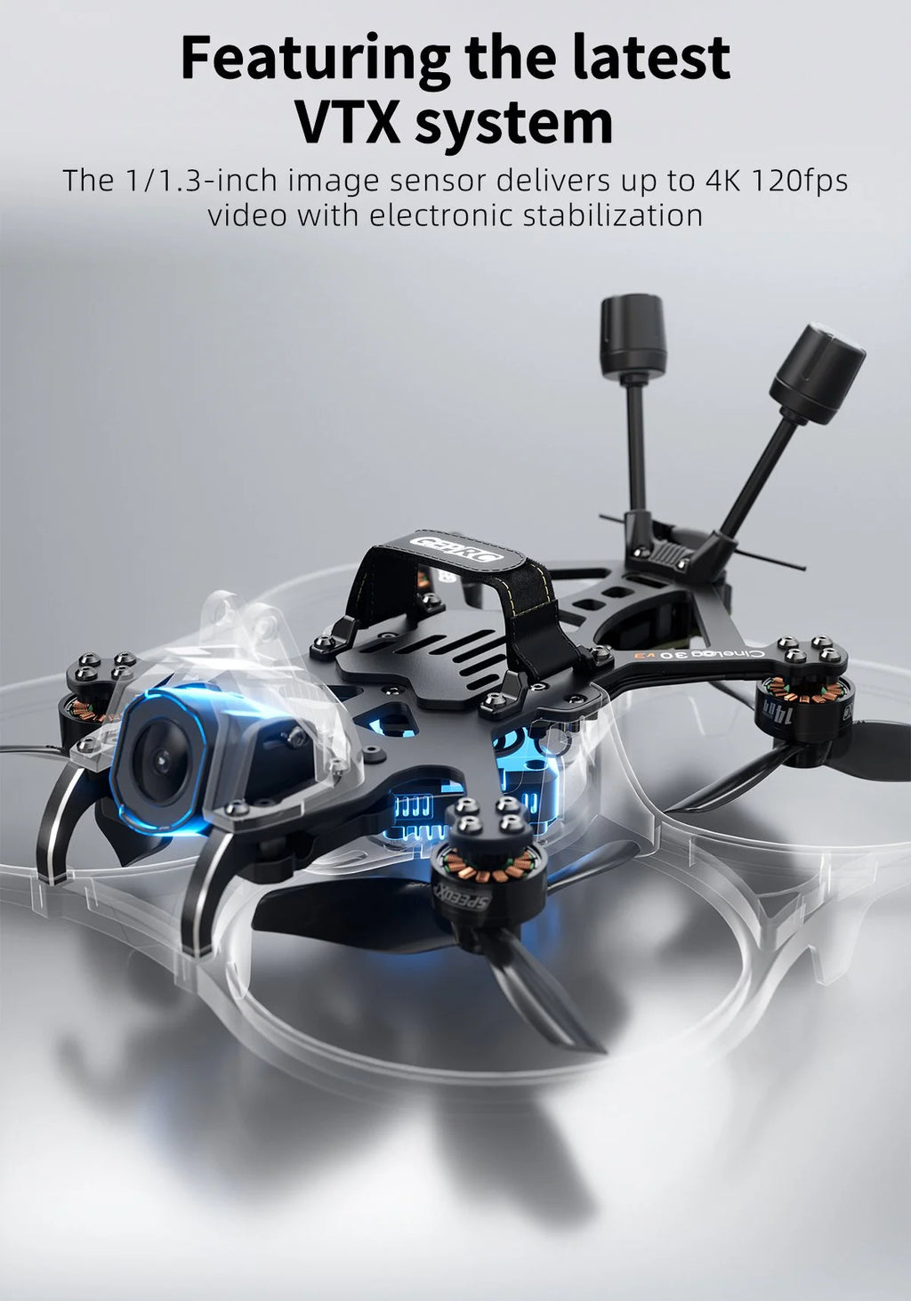 GEPRC Cinelog30 V3 4K FPV Drone - Professional Freestyle Quadcopter Tidesmit