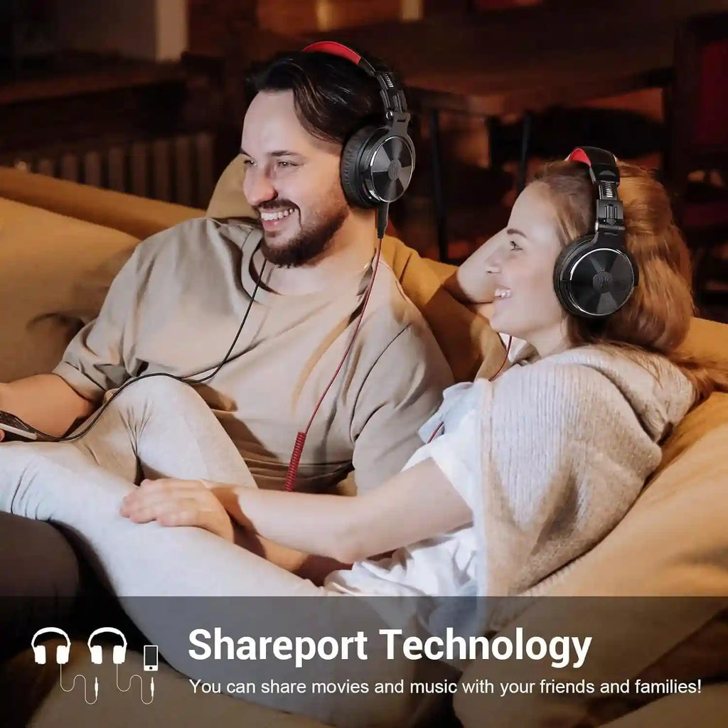 Wired Over-Ear Studio Monitor Headphones with Mic - Tidesmit Pro 10 Tidesmit