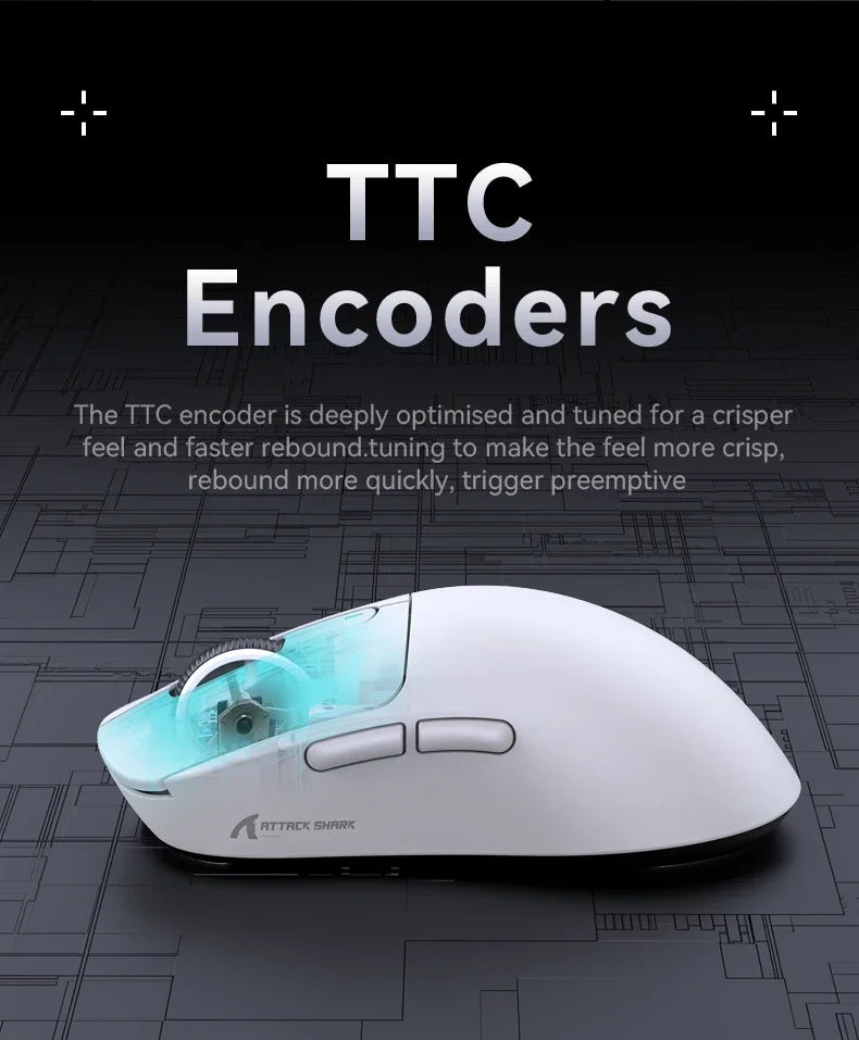 Attack Shark X3 X3Pro Wireless Tri-Mode Gaming Mouse 26K DPI PAW3395 Computer Gaming Peripherals CSGO Valorant Office Gift
