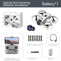 4K Camera Drone: Foldable Wide Angle WiFi Quadcopter for Beginners Grayish White Tidesmit
