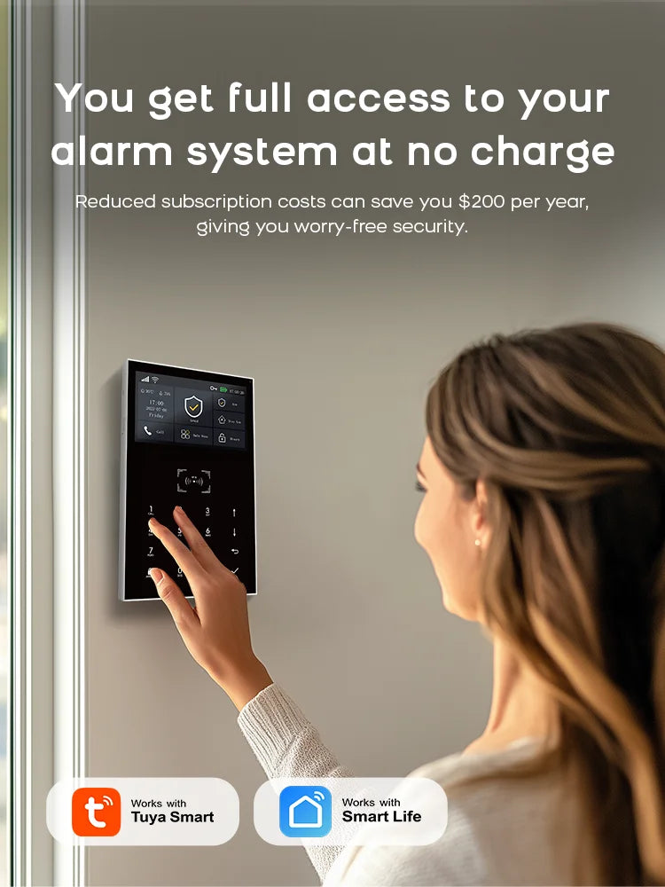 4G Smart Alarm Security System | Tuya App-Controlled Protection Kit Tidesmit