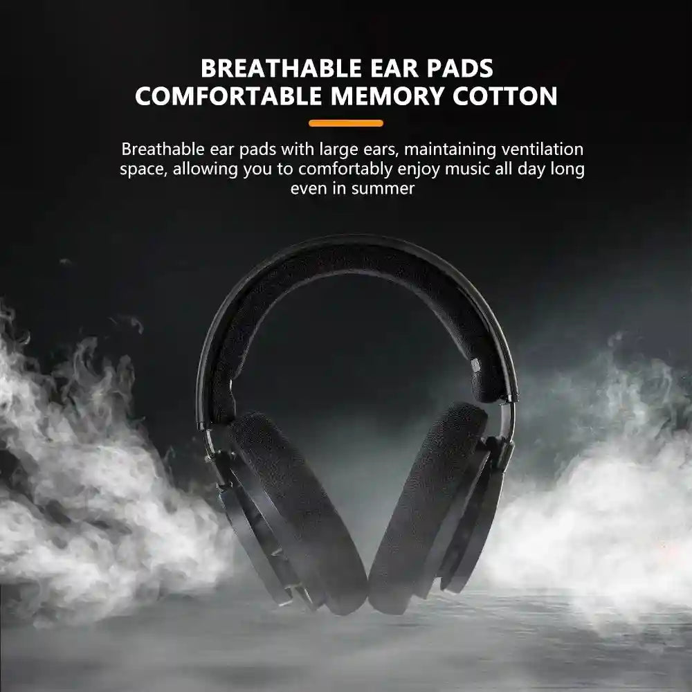 Wired HiFi Over-Ear Studio Monitor Headphones - Precision Sound Black Tidesmit
