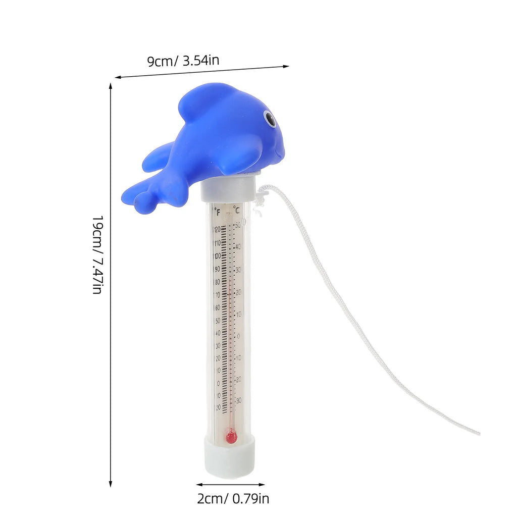 Baby Bath Thermometer Floating Cartoon Animal Style Large Display Quick Response Sensor Accurate Water Temp Gauge for Pools Tubs