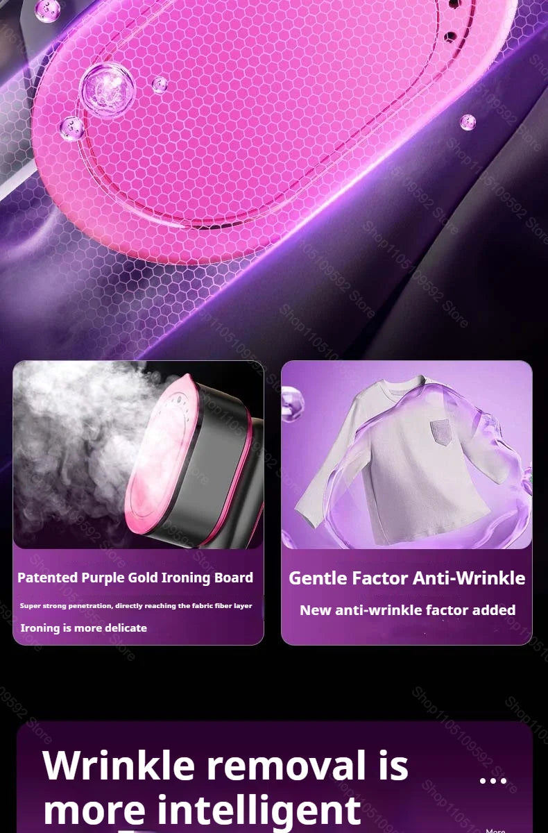 Tidesmit portable handheld steam iron garment steamer featuring compact design for travel and efficient clothes ironing