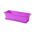 【ZYAA-1】1Set Plastic Vegetable Planters Rectangular Flowerpots For Balcony Indoor Gardening Breathable Plants Pots Garden Tools
