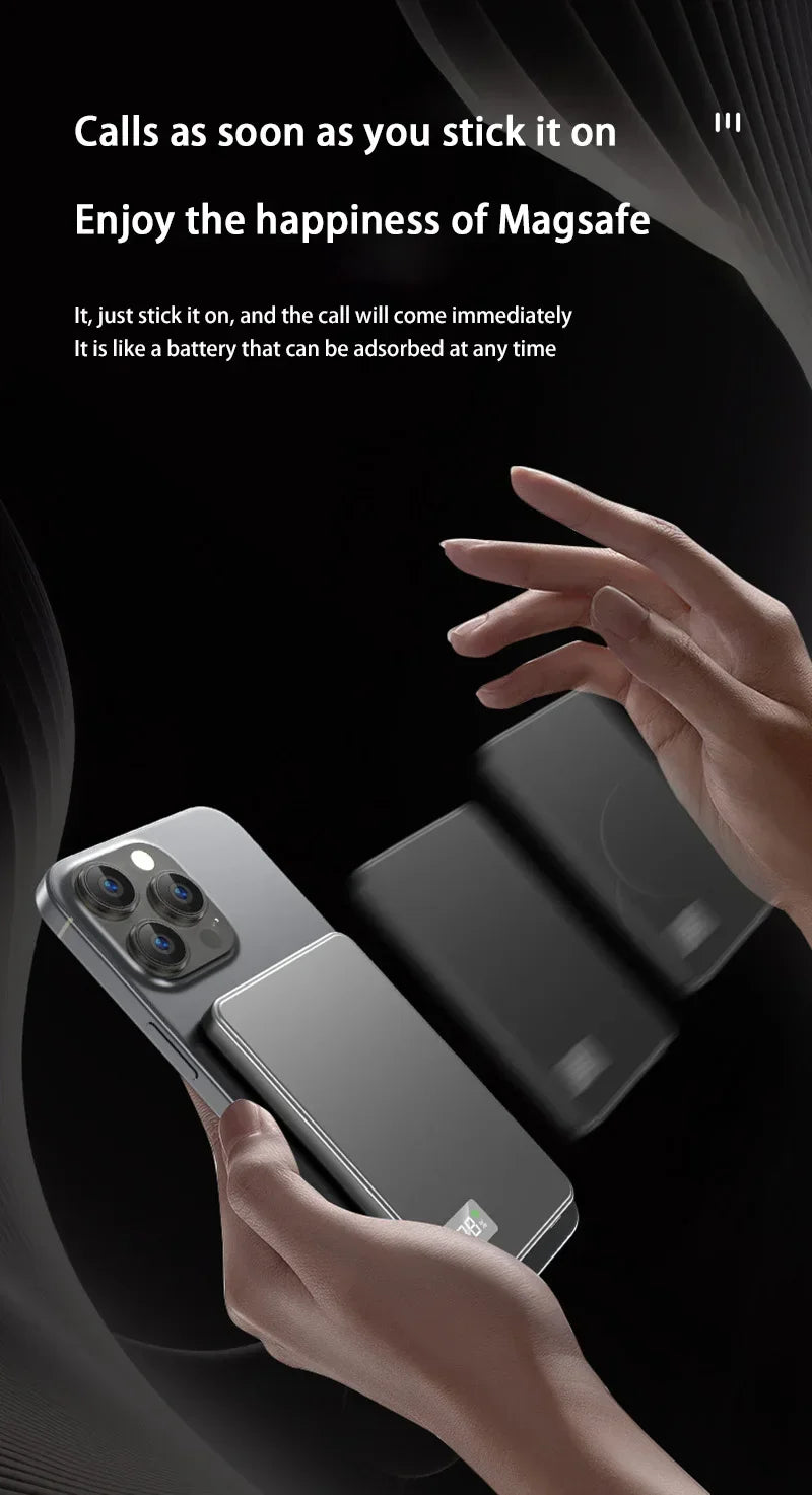 Magnetic Wireless Power Bank 50000mAh 120W Fast Charge for Devices Tidesmit