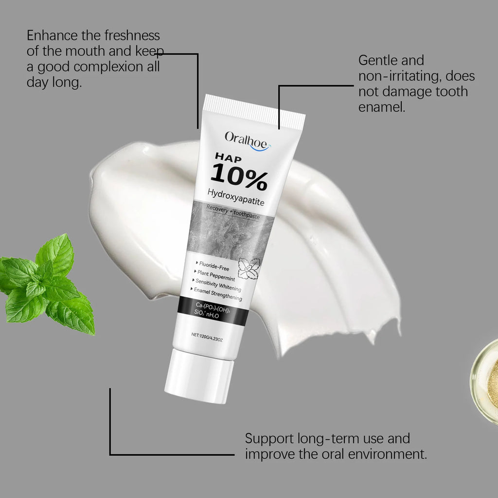 Tidesmit hydroxyapatite teeth whitening toothpaste for enamel repair and stain removal