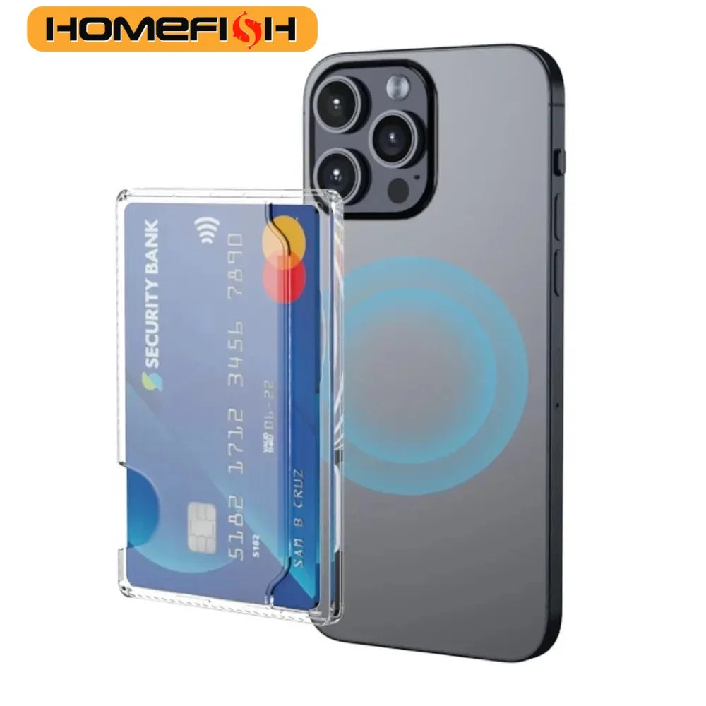 Magnetic Phone Card Holder Case - Slim Shock-Absorbing Cover Tidesmit