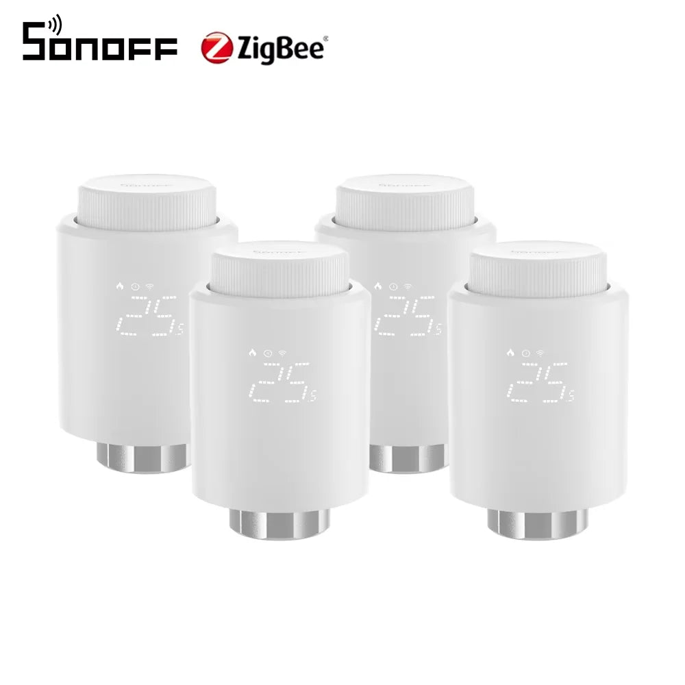 1-6PCS SONOFF TRVZB Zigbee Thermostatic Radiator Valve Smart Home eWeLink App Remote Control Works with SONOFF ZB Bridge-P