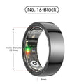 Smart Health Ring – Waterproof Fitness Tracker by Tidesmit Ceramic Black No. 13 Tidesmit