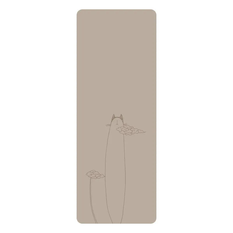 Natural Rubber PU Non-Slip Sweat-Absorbing Yoga Mat, Simple, Sports, Fitness, Shop, Home