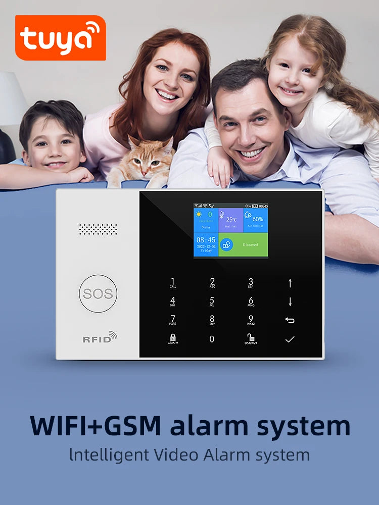 Wifi GSM Home Security Alarm System with Alexa and App Control Tidesmit
