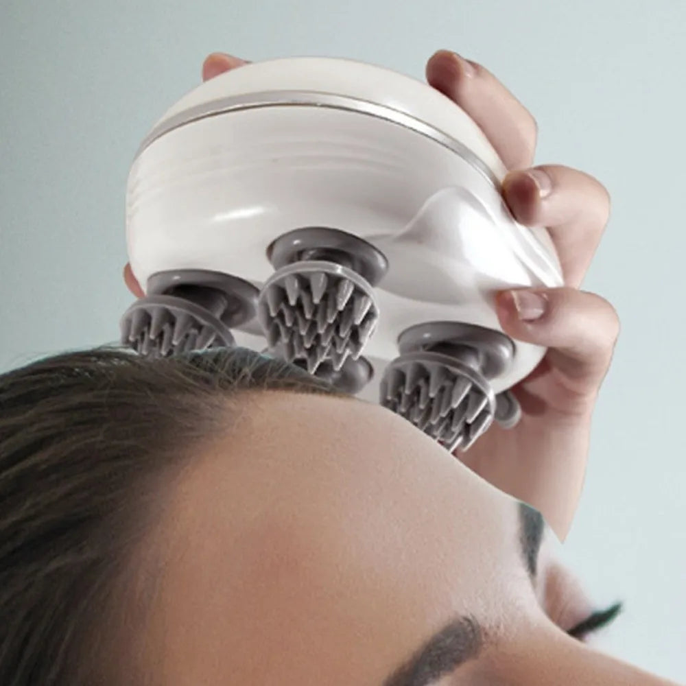 Electric Scalp Massager | Cordless Stress Relief Device for Home Spa Relaxation Treatment Tidesmit