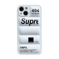 iPhone 17 Pro Max Puffer Case | Shock-Absorbing Down Jacket Cover Black White Tidesmit