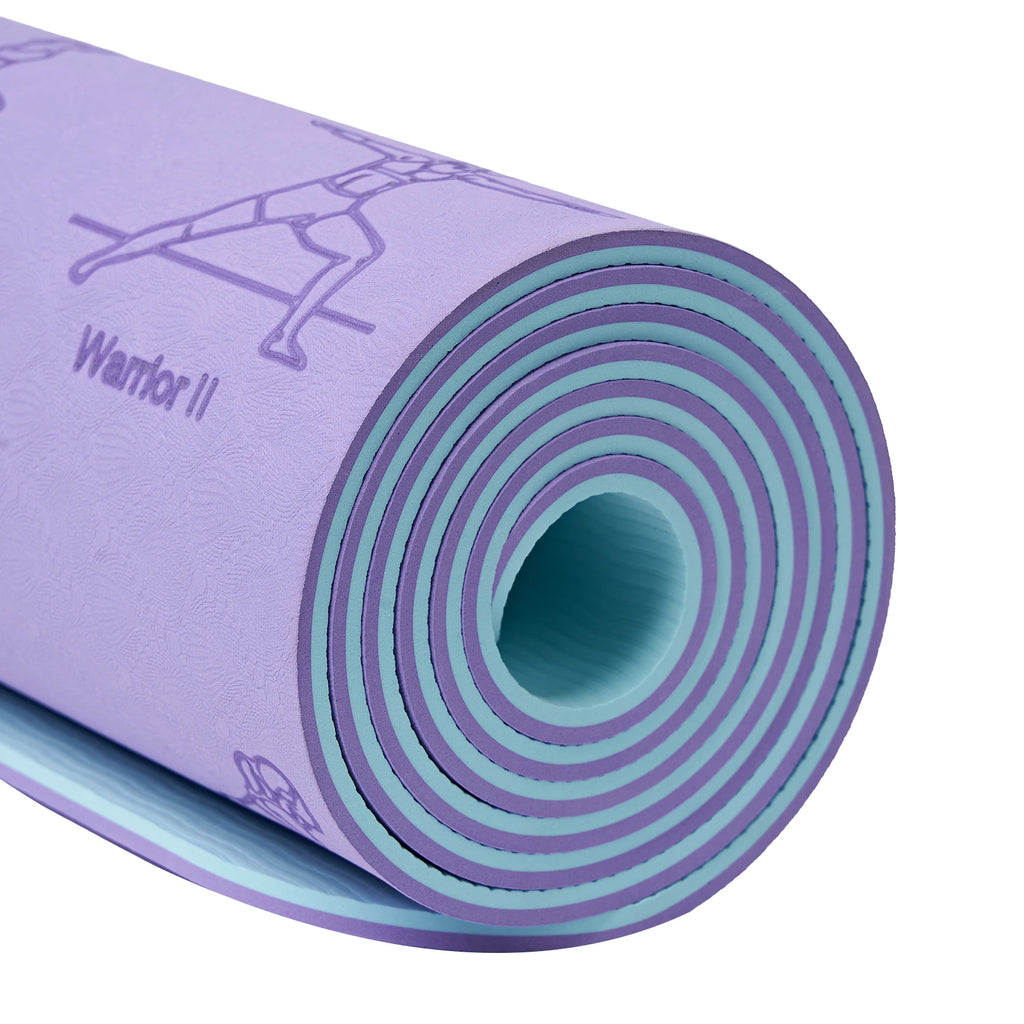 TPE Yoga Mat 183cm*61cm Anti-skid Sports Fitness Mat For Exercise Yoga And Pilates Gymnastics Mat Fitness Equipment