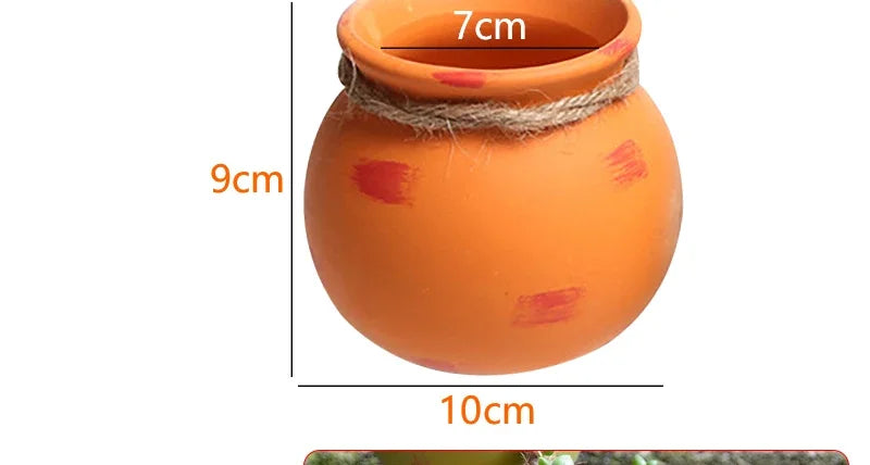 4PCS Outdoor Home Garden Hanging Flowerpot Ceramic Vertical Flowerpot Plant Succulent Flowerpot Vase Wall Railing Decoration