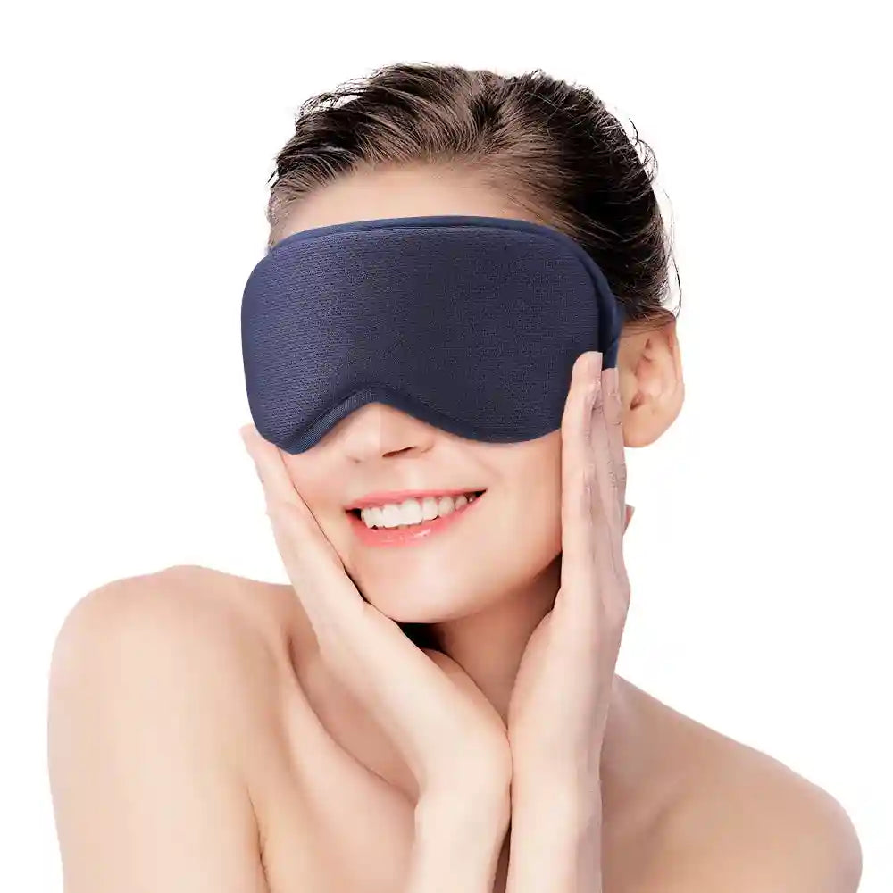 Heated Eye Massager with 3 Temp Levels - Rechargeable Blue Device Eye Massage Instrument Tidesmit