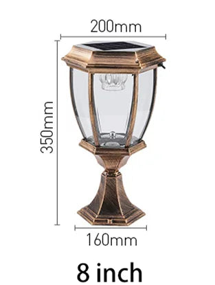 Solar LED Light Outdoor Lamp Pillar Light Solar Panel Spotlights Garden Decoration Outdoor Street Wall Sconce Lamp Sunlight