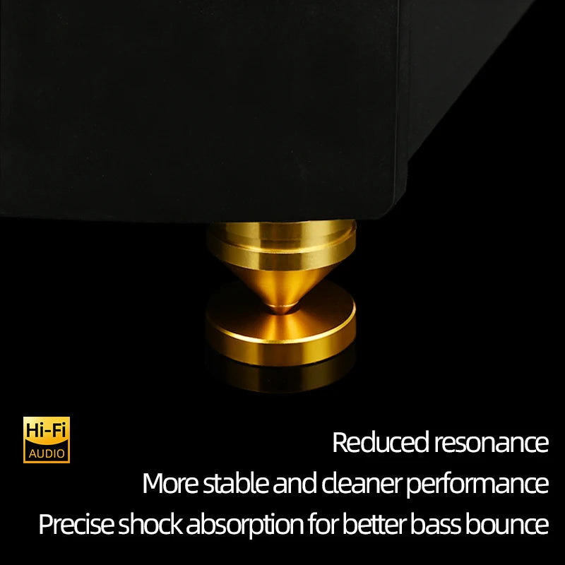 ERUMPENT 4PCS  HiFi Speaker HiFi Audio Speaker Stand Spikes Hi-end Amplifier Feet Pad Shock-absorbing Pins Pads for Sound CD