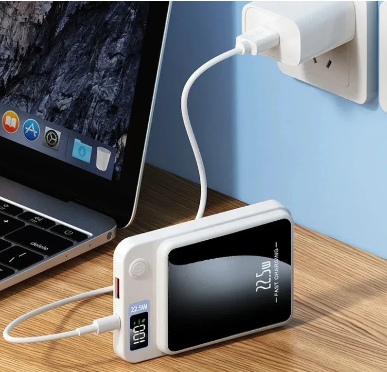 Magnetic Wireless Power Bank 50000mAh - Fast Charging USB-C Travel Battery Tidesmit