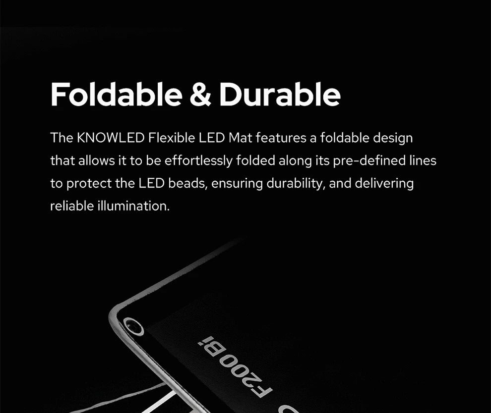 Flexible LED Mat Light Bi-Color 2700K-8500K - Professional Studio Lighting Tidesmit