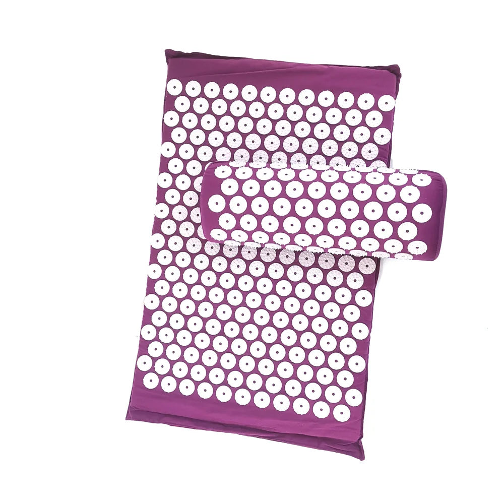 Acupressure Mat and Pillow Set | Targeted Muscle Relief & Recovery Back Massage Instrument Tidesmit